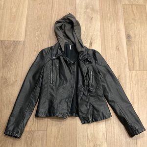 Free People women’s faux leather jacket